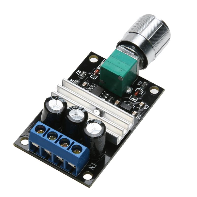 PWM DC 6V 12V 24V 28V 3A Motor Speed Control Switch Controller Adjustable Variable Speed Control With Potentiometer Switch