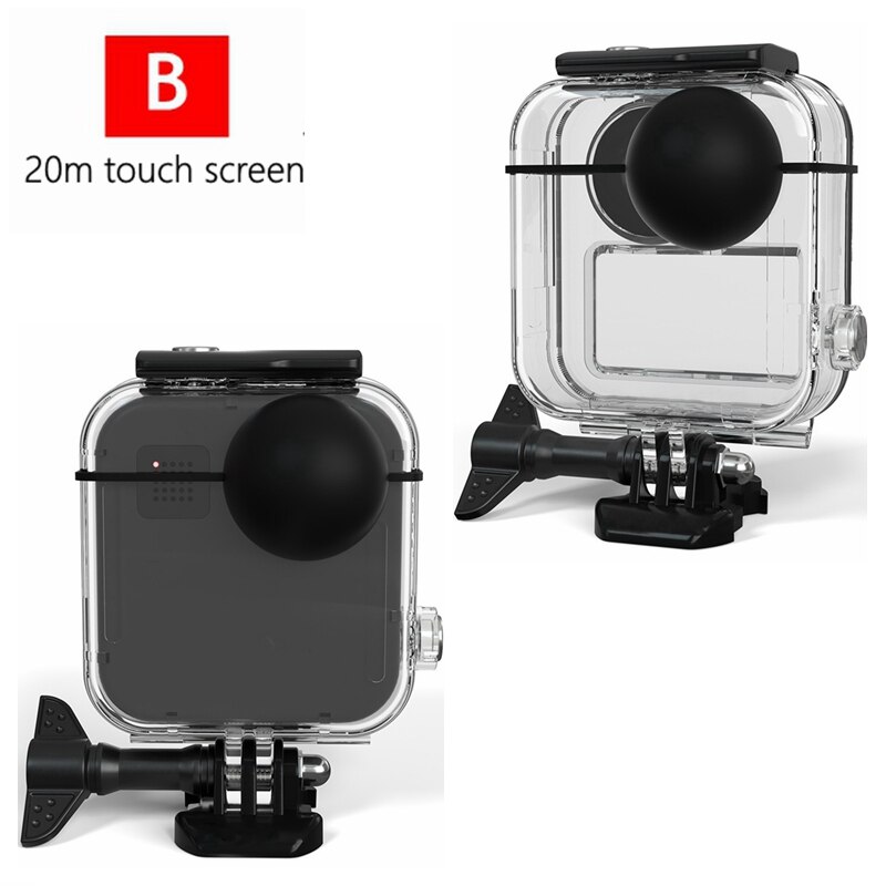 20m/40m for gopro max vanntette hus skallbeskyttelsesdeksel til go pro 360 kamera dykkveske tilbehør