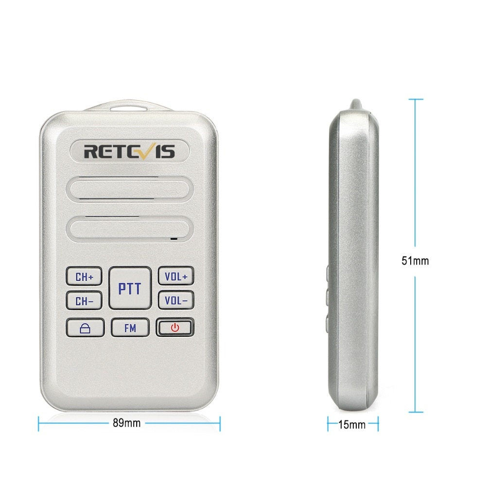 Retevis RT20 Mini Walkie Talkie Radio 2 stücke 2 W UHF Transceiver VOX FM Radio Typ-C USB Ladung 2 weg Radio Spaziergang Sprechen Comunicador