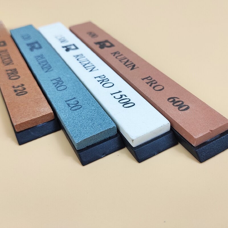 ruixin pro knife sharpener whetstone sharpening Stone 4Pcs 120 320 600 1500 oil Stone honing stones