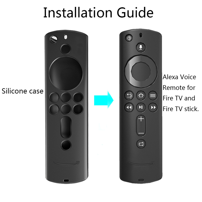 Soft Lattice Durable Anti Slip Accessories Remote Control Cover Protective Case Silicone Shockproof For Fire TV Stick