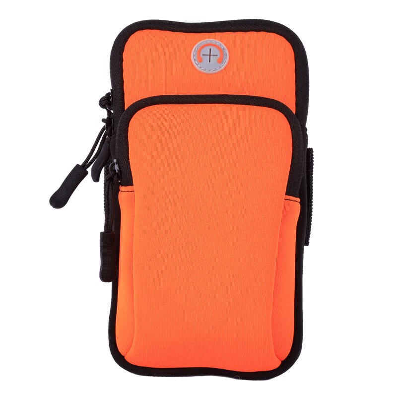 Armbånd til iphone 8 7 6 6s plus sports mobiltelefon holder pose etui til apple iphone 6 7 8 x 5 5s se 4 4s telefon taske på hånd arm: Orange