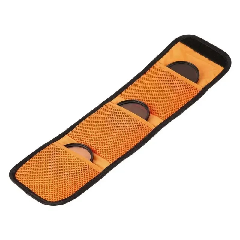 3 kieszenie Torba na filtr obiektywu Pokrowiec na filtr obiektywu aparatu 82 mm ND UV CPL Uchwyt na filtr obiektywu aparatu Etui z portfelem