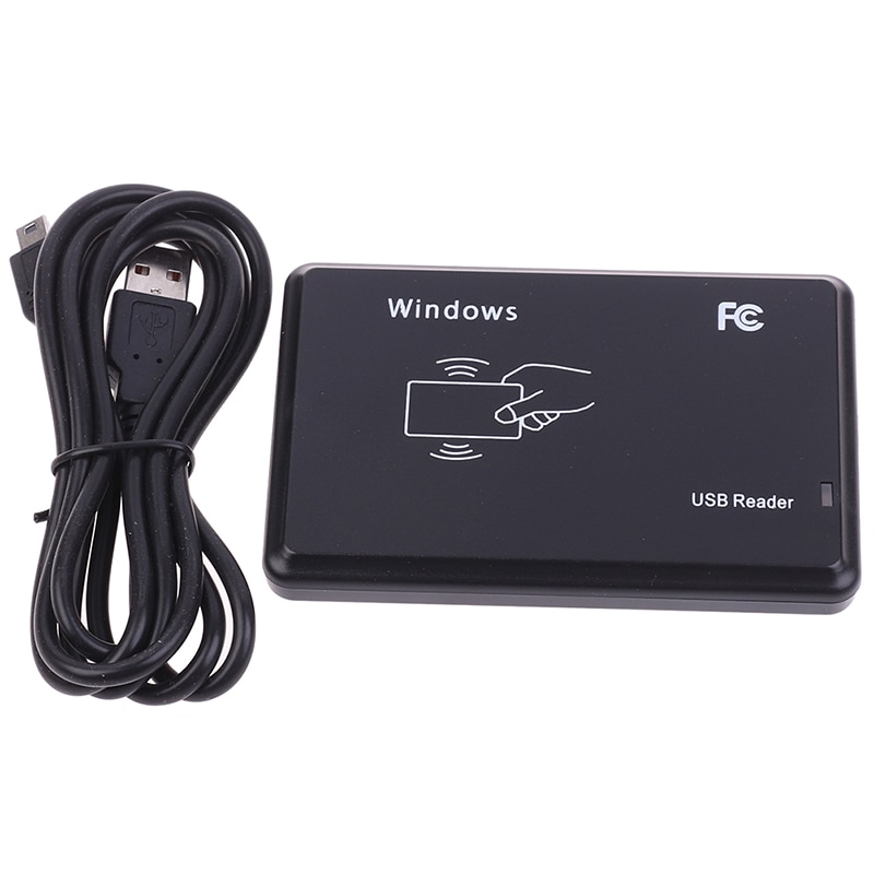 Lecteur RFID Port USB EM4100 TK4100 125khz ID sans contact sensibilité carte à puce Support système de fenêtre/Linux