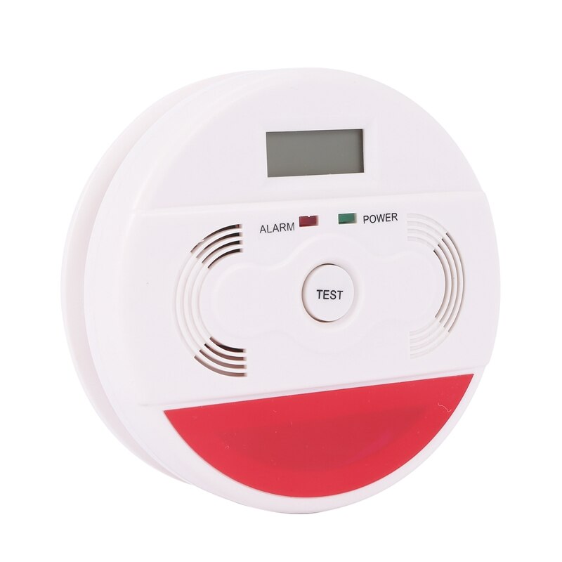 2 Pack 2-In-1 Rook En Koolmonoxide Detector Alarmdigital Display Koolmonoxide Co Alarm Waarschuwing Voor kelder Kantoor