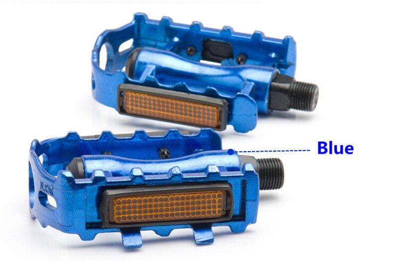 Cycling Pedals Pedales Cliclismo MTB Fixed Gear Ball Pedal Bici Mountain Bike common Black/Silver/Rose/Blue Road Bicycle Pedal: blue