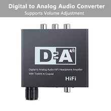 Digitale Audio Analoog Converter Optische Toslink Coax naar Analoog RCA L/R 3.5mm Jack Audio Adapter voor xbox HD DVD Blu-ray PS3