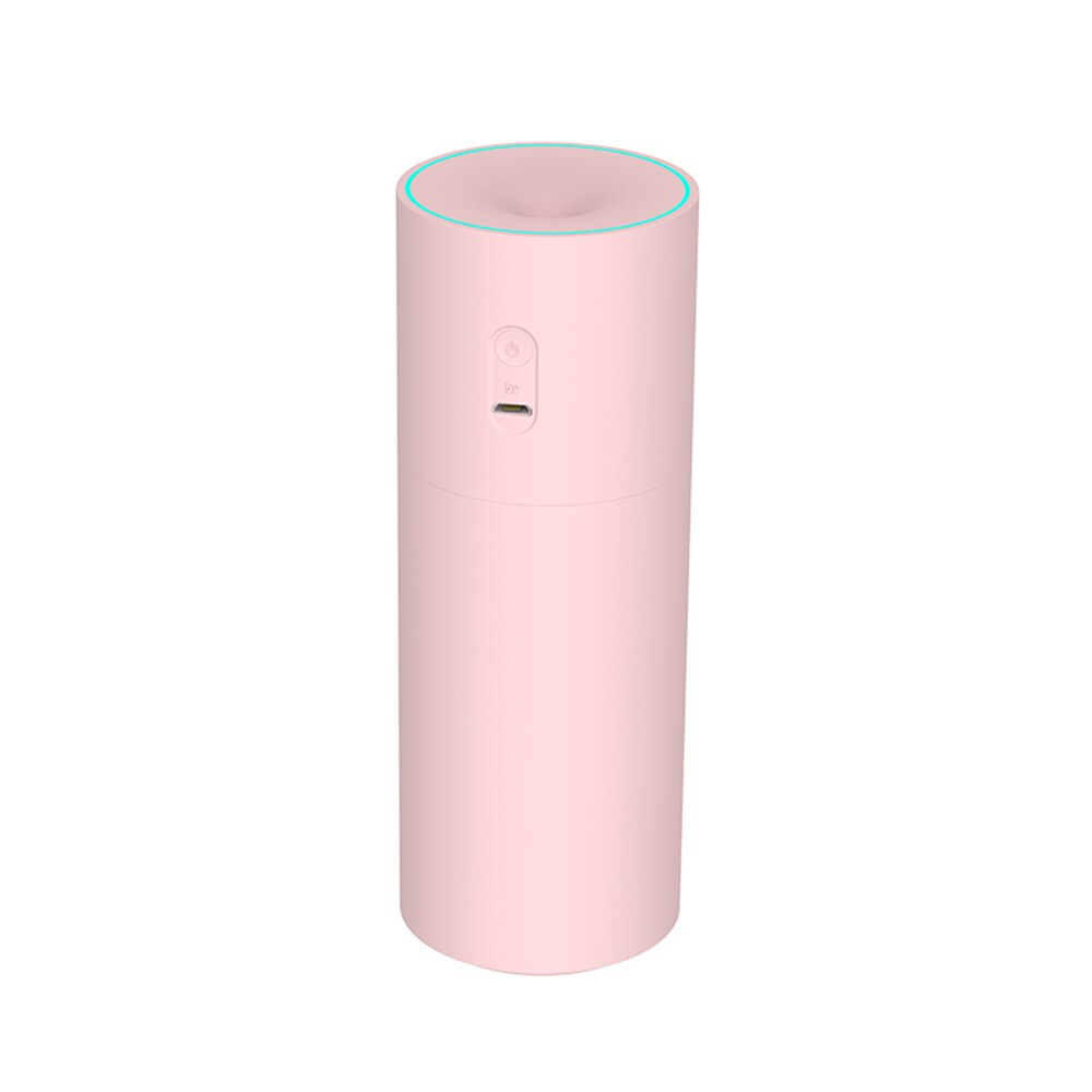 250ml USB Car Ultrasonic Humidifier/ Battery Portable Diffuser Silent Cool Mist Maker For Summer 4-8 Hours Work Desk Humidifier: USB Pink