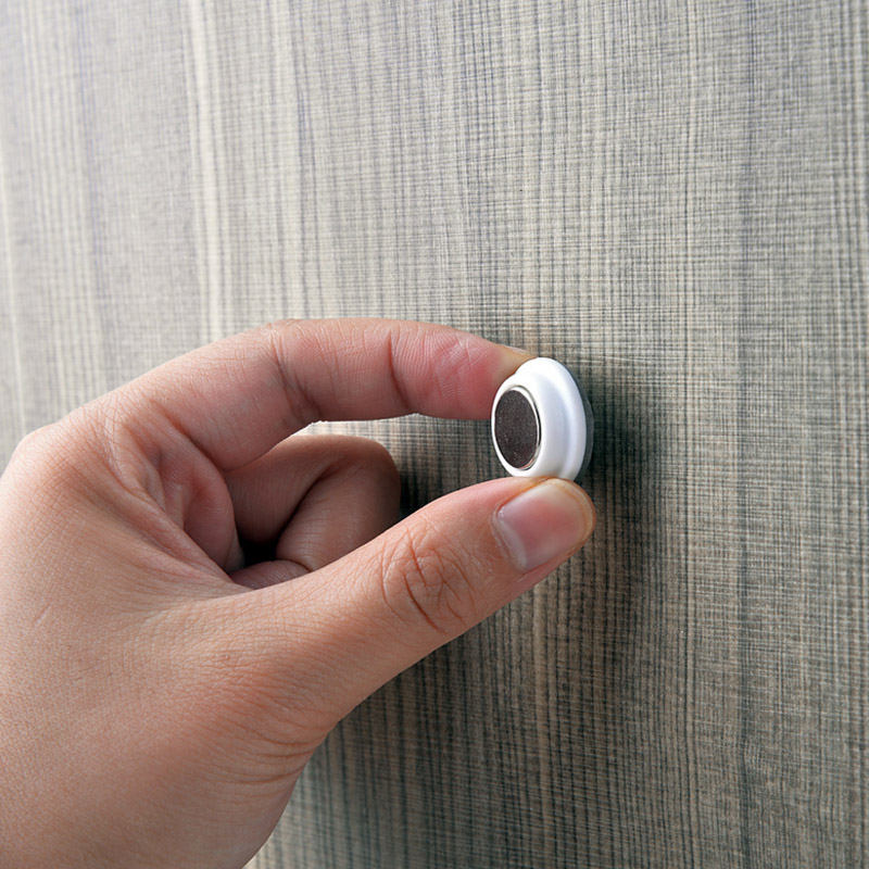 6 Stks/pak Eenvoudige Magnetische Haak Magneet Sleutel Sleutelhanger Ring Key Rekken Ingebouwde Sterke Magnetische Opslag Patch geïnstalleerd