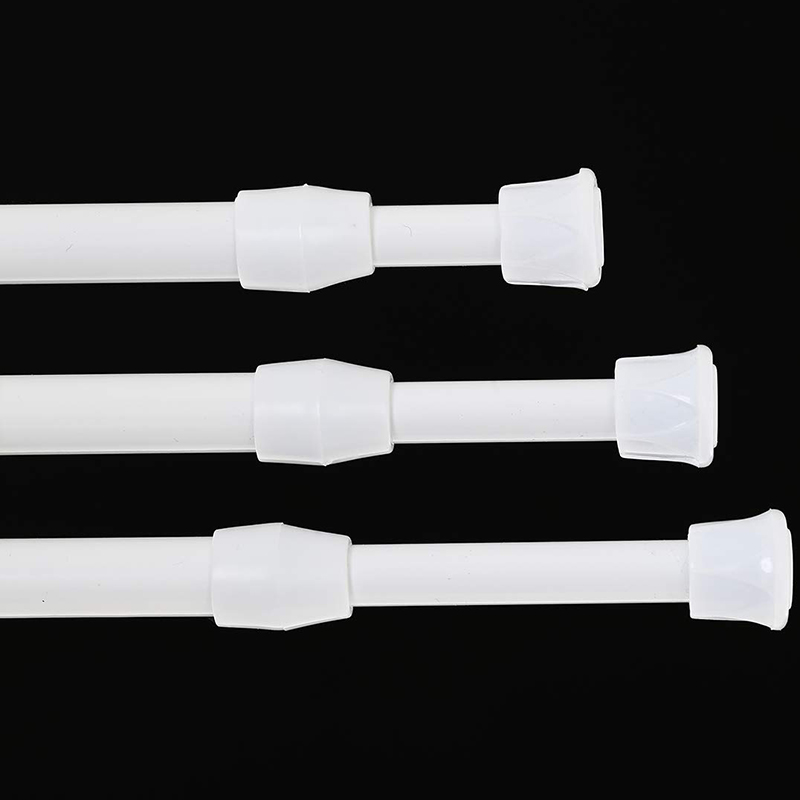 ABSS-8 Small Tension Rods 15.7 inch to 28 inch Spring Extendable Curtain Curtain Shower Curtain Telescopic Rod for Kitchen Cabin