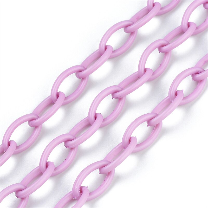 10pz Macaron catena creazione di gioielli accessori collana fatta a mano braccialetto corda catena di plastica colori isolati risultati dei gioielli: verde