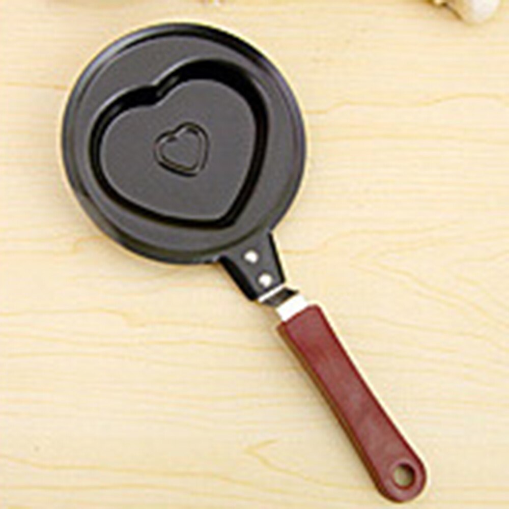 DIY Mini Non-stick Cartoon Omelette Fry Pan Egg Frying Pans Useful Kitchen Cooking Tools Cookware For Home: Heart