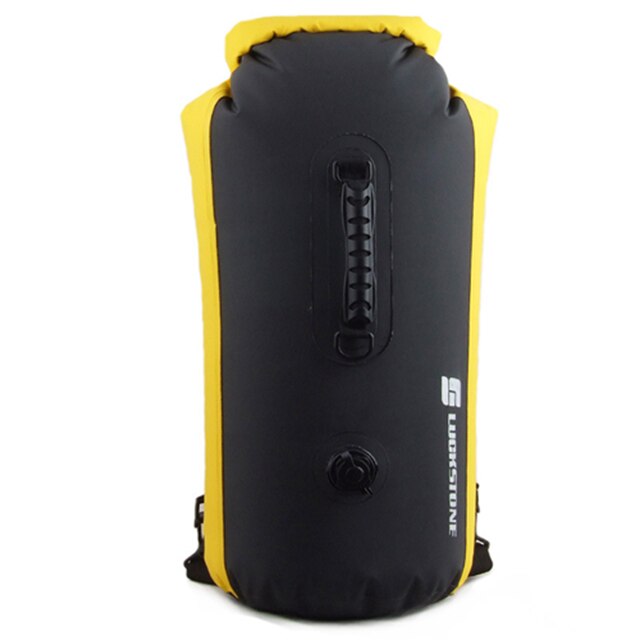 IPX7 60L étanche PVC sac à dos stockage gonflable sac sec sac pour canoë Kayak Rafting Sport de plein air sacs de natation Kit de voyage: yellow 60L