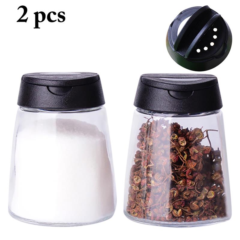 4pcs Seasoning Bottle Multi-purpose Salt Spice Condiment Box Seasoning Storage Container