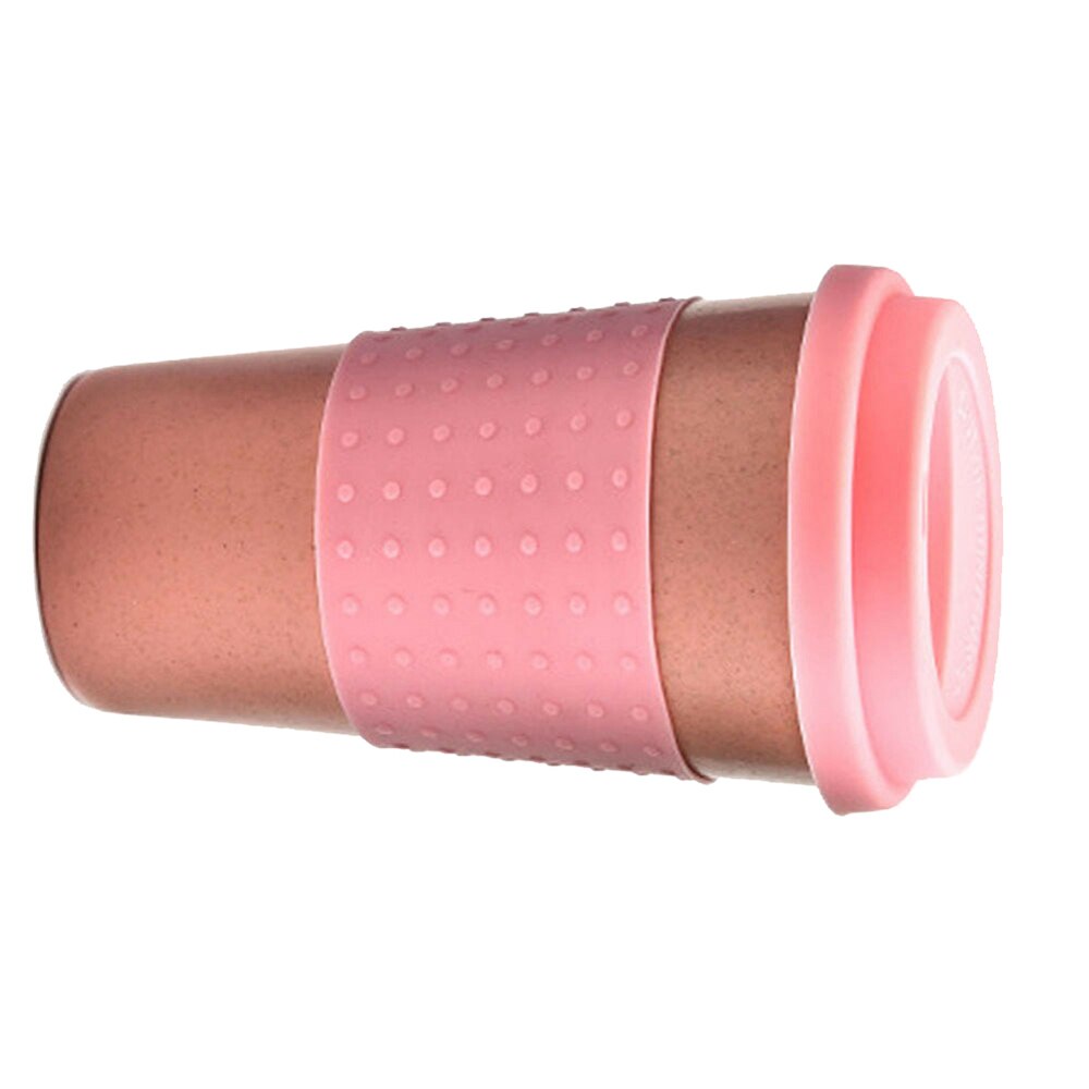 Viaje portátil Polka Dot termal aislado té y café tazón taza reutilizable de fibra de bambú ecológico tazas de viaje