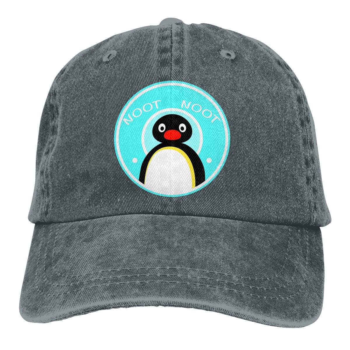 Pinguïn Baseball Cap Mannen Noot Noot Grappige Pinguïn Humor Kawaii Caps Kleuren Vrouwen Zomer Snapback Caps: Dark Gray