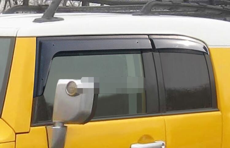 For Toyota FJ Plastic Window Visor Vent Shades Sun Rain Deflector Guard For FJ Auto Accessories 4PCS/SET 2007