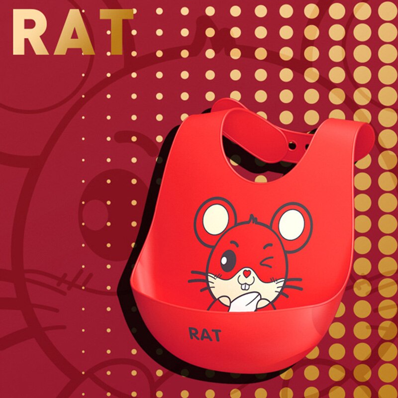 Bebé de silicona impermeable, de Saliva goteando baberos Bandana dibujos animados recién nacido alimentación suave comestible delantales bebé ajustable eructo bufanda