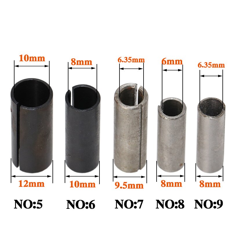 High Precision Adapter Collet Shank CNC Router Tool Adapters Holder Milling Cutter Conversion Chuck 1/2 8MM 6MM