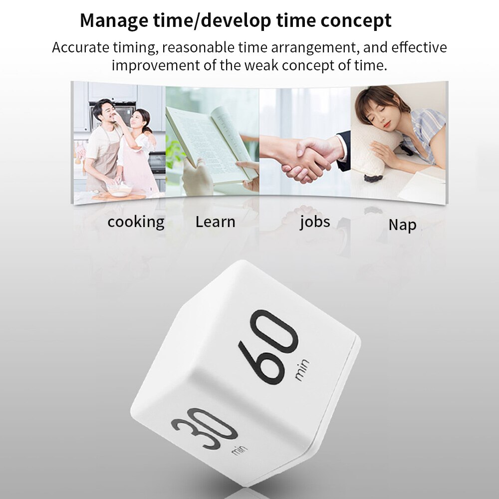 Cube Timer Cube Kitchen Timer The Miracle Cube Timer 1 3 5 10 /15 20 30 60 Minutes For Time Management Kids Timer Workout Timer