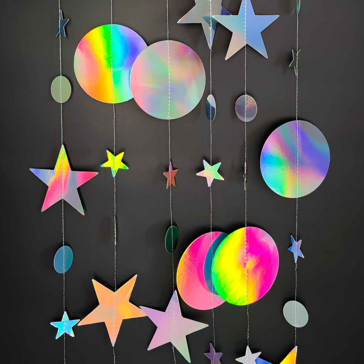 Star Banner Garland Paper Stars Streamer Glitter Bunting Birthday Wedding Party Decorations Kids Room Decor Baby Shower Supplies: 11