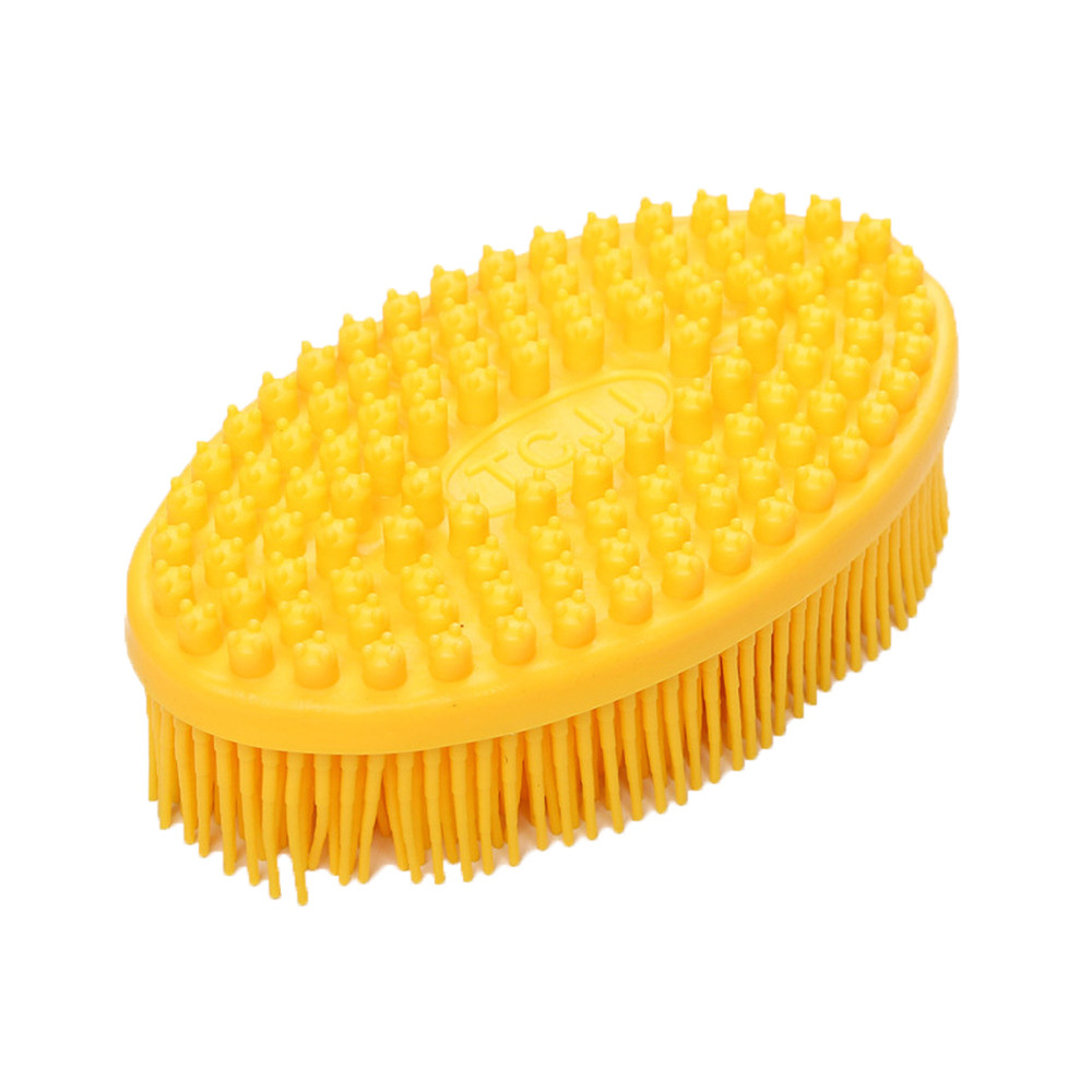 Borstel Gezicht & Body Zachte Scrub Huid Peeling Massage Noppen Verbeteren Cellulitis Siliconen Bad Borstel Voor Thuis Barthroom Accessiore: Yellow