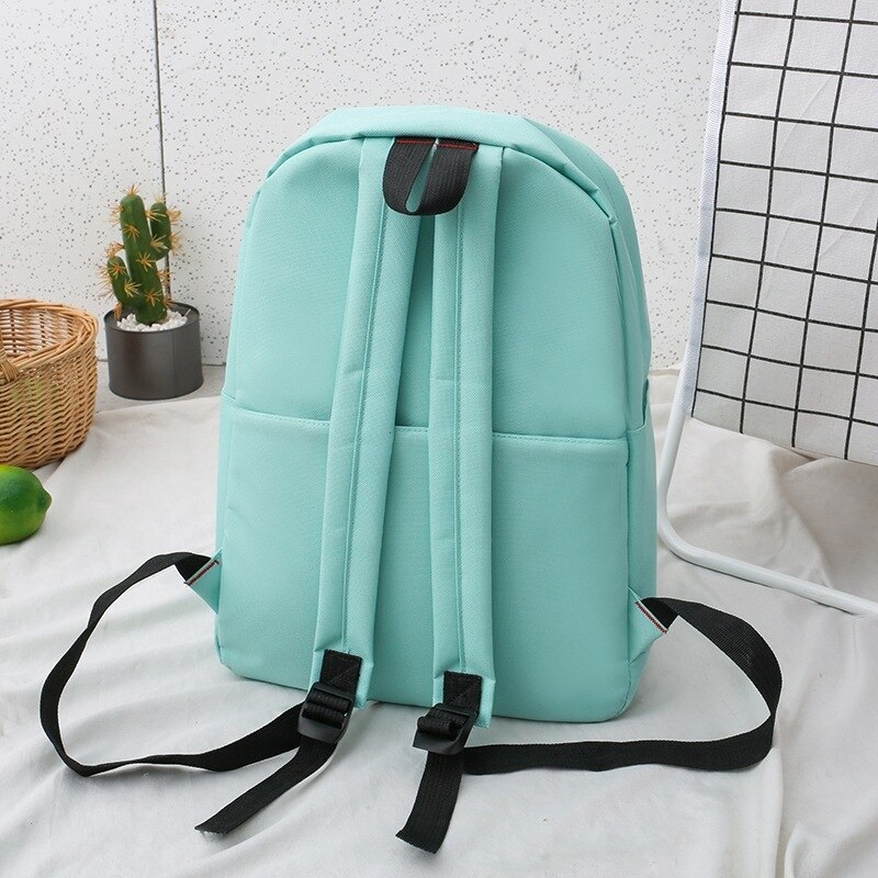 4 pièces/ensemble adolescent filles sac à dos frais sac à crayons pochette toile sacs à bandoulière voyage impression sac à main étudiants cartable