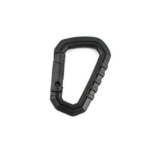 1pcs D Shape Mountaineering Buckle Snap Clip Plastic Steel Climbing Carabiner Hanging Keychain Hook Fit Outdoor: 02