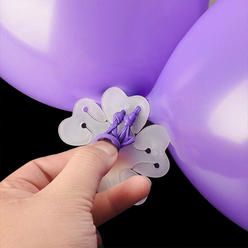 Plastic Balloon Clips Foam Glue Dot Sheet Flower Shape Clip Balloon Stand Clips Accessories Party Wedding Decoration