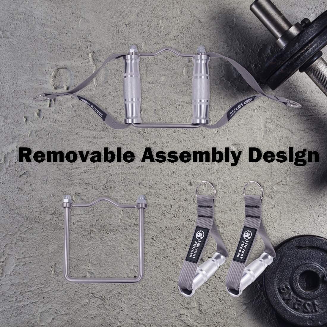 Meatl Gym Handvat Dubbele D Handgrepen Zware Verwijderbare Pull Down V Bar Voor Thuis Kabel Machine Roeiboot T-Bar training Fitness Apparatuur