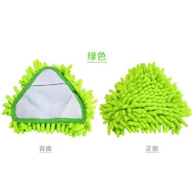 Gelegentliche Farbe Mini Mopp Mini Flache faul mopp Zauberstab haushalt reinigung pinsel chenille Mopp waschen Mopp staub pinsel Startseite Sauber werkzeuge: 2Stck Grün Mopp Kopf