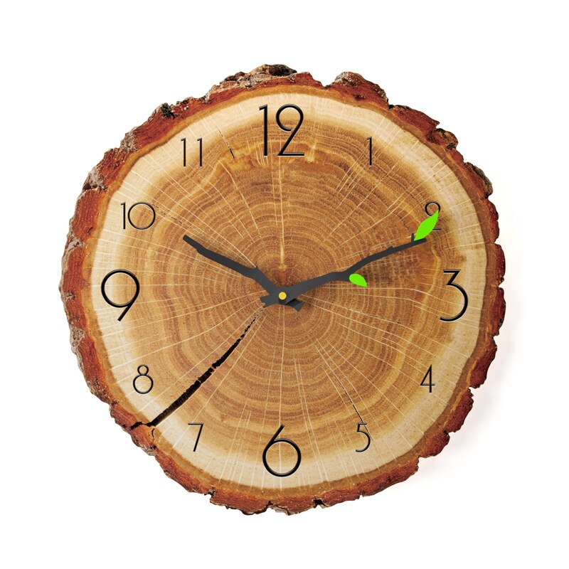 12 zoll Vintage Holz Wanduhr Moderne Vintage Rustikalen Retro Uhr Home Büro Cafe Art Große Wand Uhr 30 cm: NO 4
