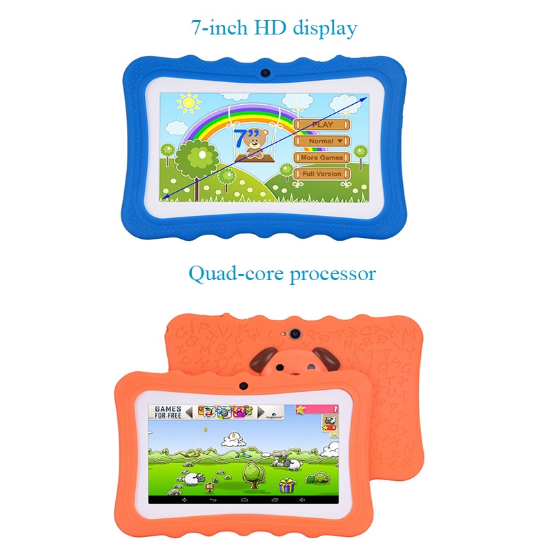Touch kids Tablet 7 Inch Kids Learning Wifi Tablet Quad Core Education Android 4.4 8GB Dual PC Tablets for Children