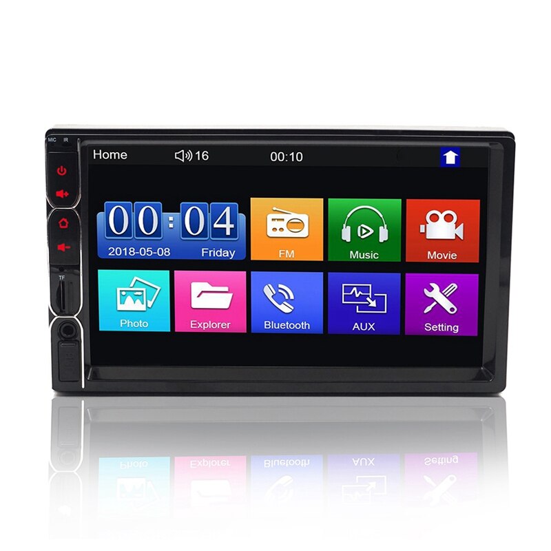 Pantalla de presión Hd LED de 7 pulgadas estéreo 2 Din para coche Multimedia Radio Bluetooth reproductor Mp5 7031
