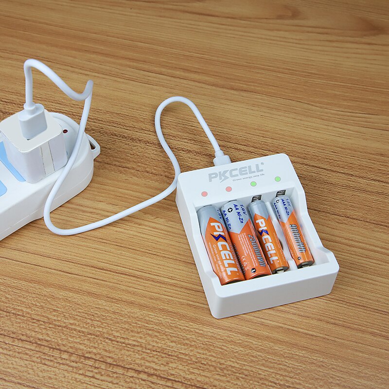 Pilas recargables AA/AAA NIZN, 4 Uds., 1,6 V, NI-ZN, AAA, 4 Uds.