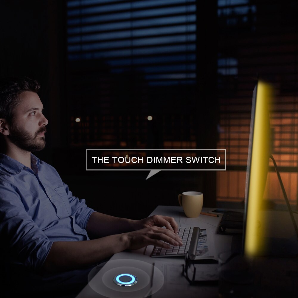 ledet stripe dimmableswitch  dc12v trinnløs ledet ta på mørkere bryter til ledet stripe diy seng skap skap lys