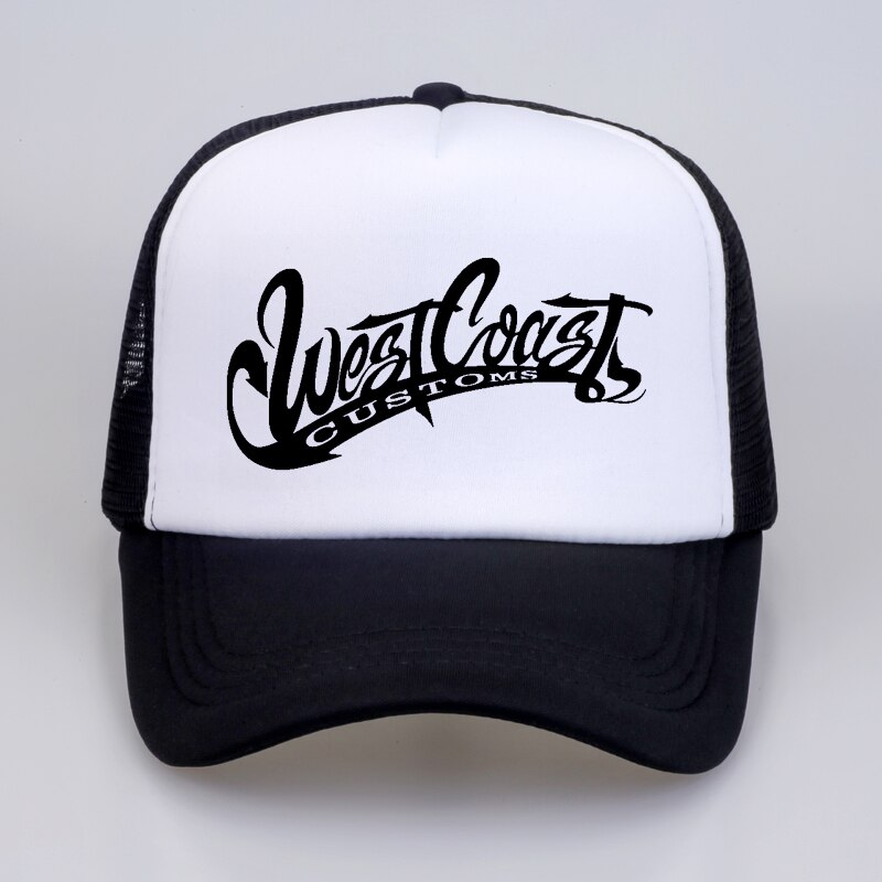 Men Women west coasts customs GLDAN hat Letters Print Baseball Caps Summer Hip Hop Casual cool mesh trucker cap hats: MULTI