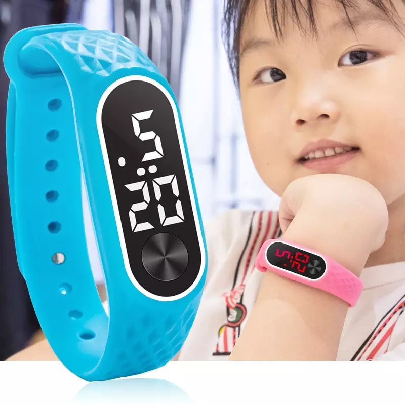 Børneure ledet digitalt armbåndsur armbånd børn udendørs sportsur til drenge piger elektronisk datour reloj infantil