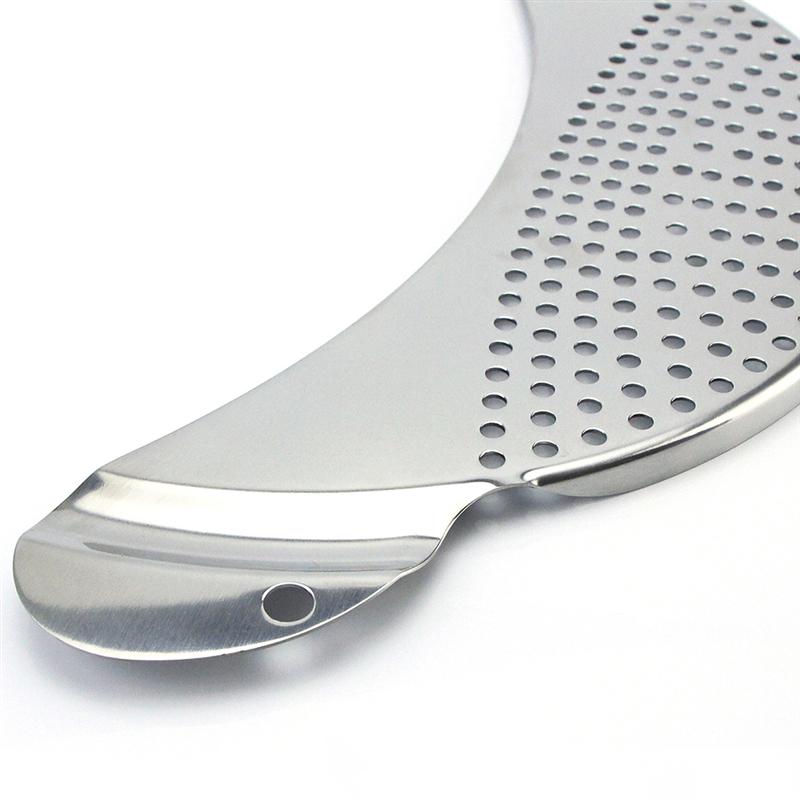 Olla colador de acero inoxidable Pasta Spaghetti herramienta de drenaje práctico olla colador escurridor de sartén para el hogar cocina fácil drenaje