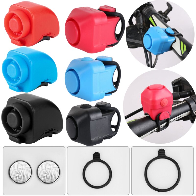 Electric Bicycle Bell Loud Horn 130 db Volume Fixed Gear Folding Mountain Road Bike MTB Handlebar Alarm Bells Cycling Accessorie