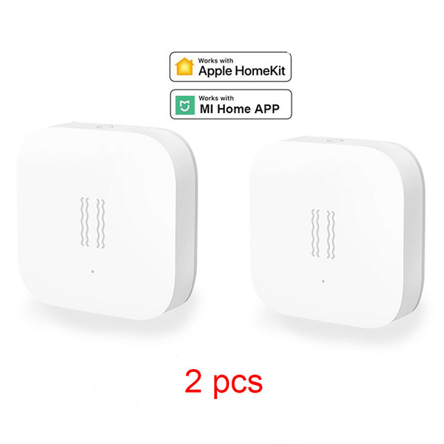 Aqara Smart Vibration Sensor Zigbee Motion Shock Sensor Detection Alarm Monitor Built In Gyro For Home Safety For xiaomi MI home: 2pcs Shock Sensor
