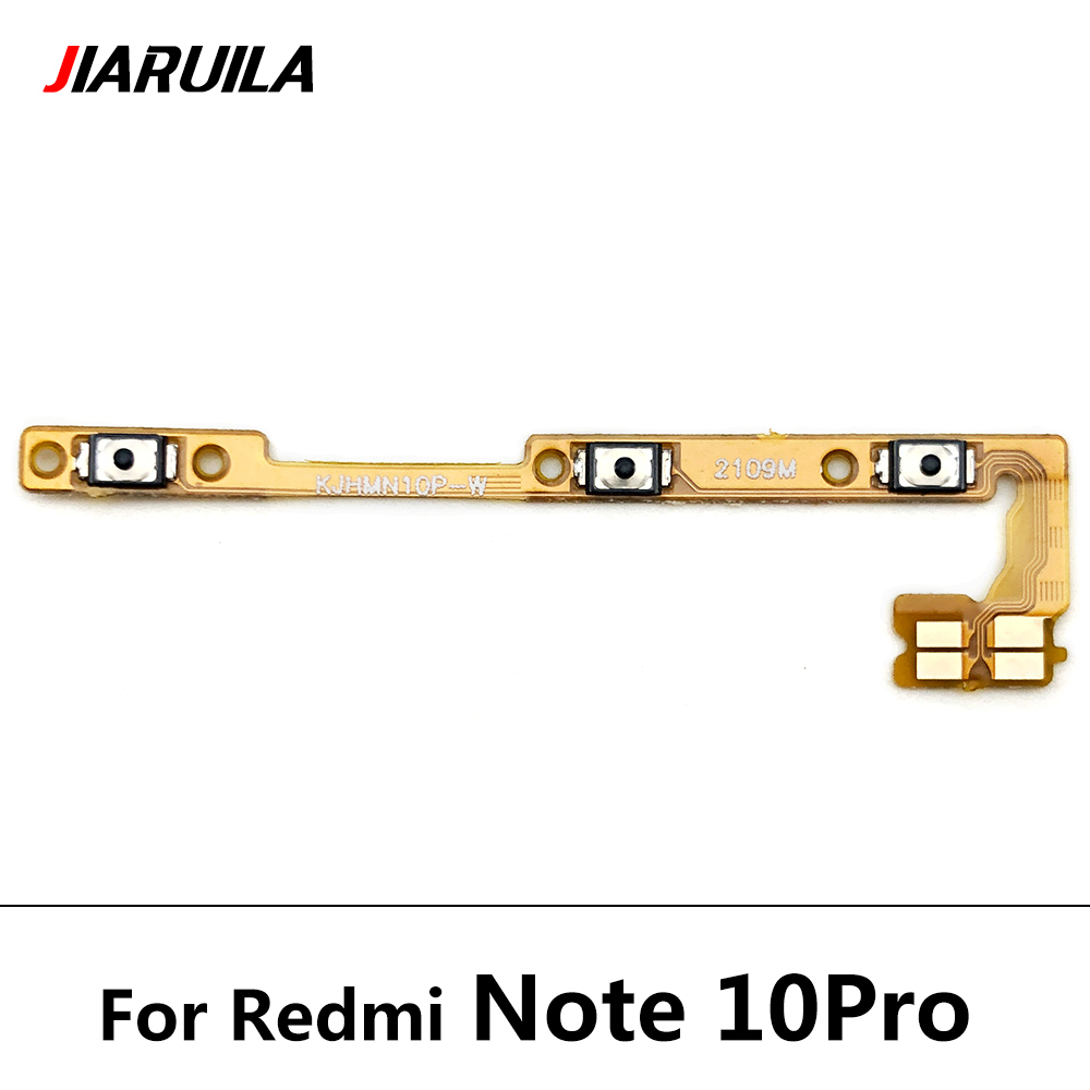 10 sztuk/partia, przycisk włączania i wyłączania boczny przycisk Flex Cable dla Xiaomi Redmi 6 6A 7 7A 8 8A 9 9A uwaga 6 7 8 8T 9 9S 10 Pro 5G: Redmi Note 10 pro