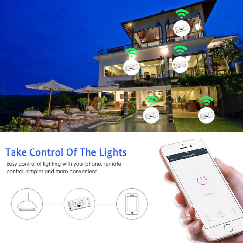 Tuya Smart Home Wifi Slimme Lichtschakelaar Universele Breaker Timer Smart Leven App Draadloze Afstandsbediening Met Alexa Google Thuis