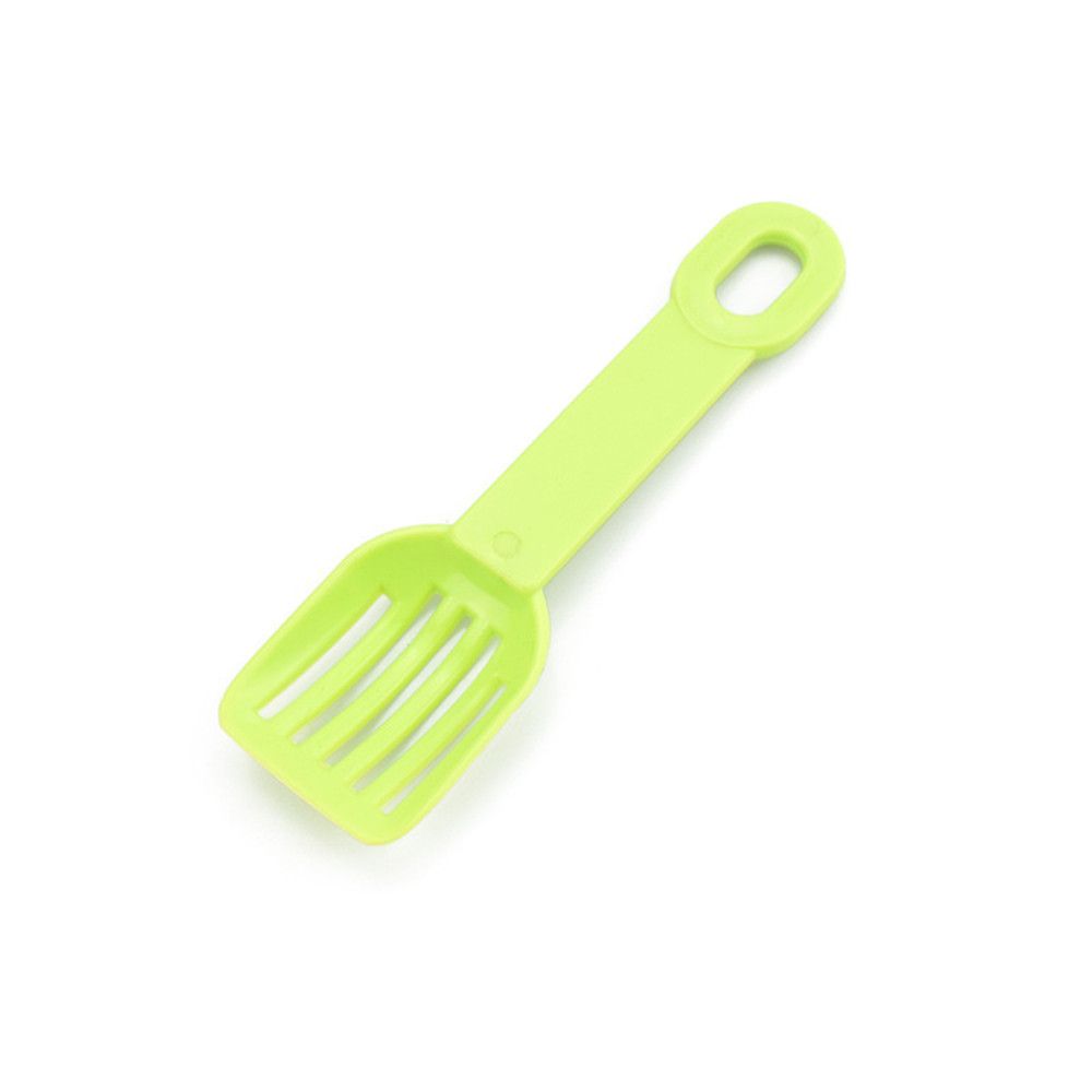 Pala para arena de gato, pala para mascotas pequeñas, herramienta de limpieza para hámster, Totoro, 1 ud.,: Green