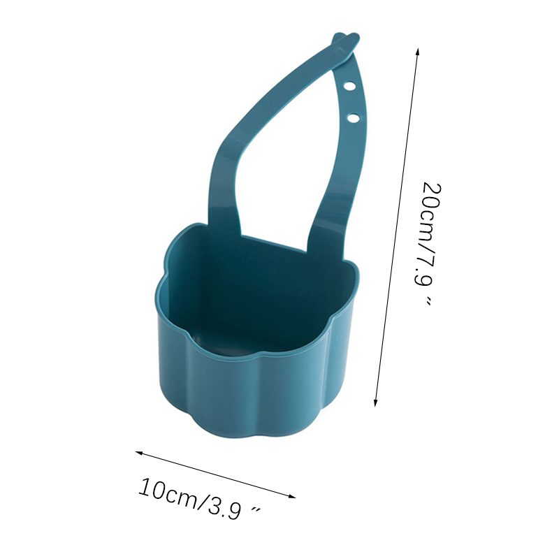 Kitchen Sink Drain Holder Adjustable Tap Holder Soap Sponge Holder Hanging Storage Basket for Bathroom Kitchen Accessories: Light Grey