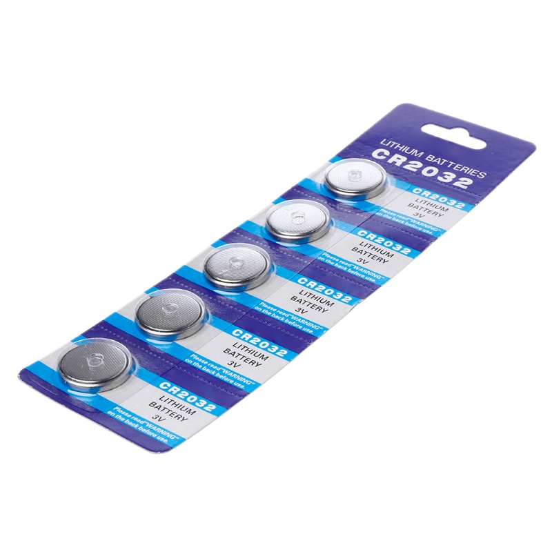 5Pieces 3 Non Rechargeable Round Button Batteries Cell CR2032 Bateries