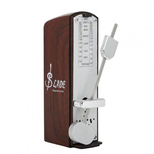 Retro Pretty Universal Mechanical Musical Metronome Rust-proof Musical Metronome Highly Accurate for Other Instruments:  Wine Red