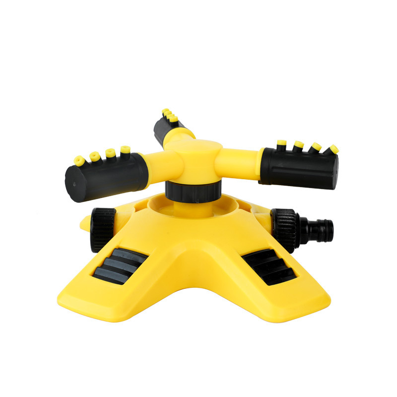360 Degree Automatic Rotation Three-prong Sprinkler Irrigation Rotary Sprinkler Tandem Sprinkler Watering Device: Default Title