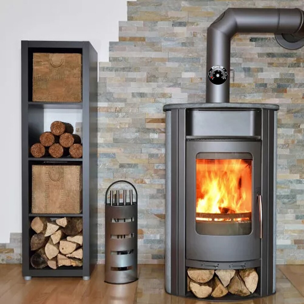 Termómetro de tubo magnético para estufa de leña, medidor de temperatura para quemador de chimenea