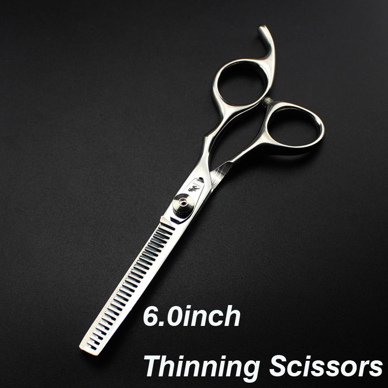 6.0inch hairdressing set Pet scissors Japan 440C Sharp Quick-cut hair scissors with advanced screws Adjustable: Thinning Scissors
